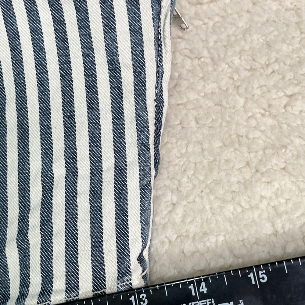 ZARA Join Life Striped Ticking Denim Bra Top Sexy JR Blogger’s Fave NWT - Picture 4 of 5